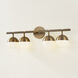 Enson 4 Light 25.5 inch Patina Brass Bath and Vanity Wall Light