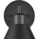 Abbington 1 Light 8.25 inch Matte Black Vanity Light Wall Light
