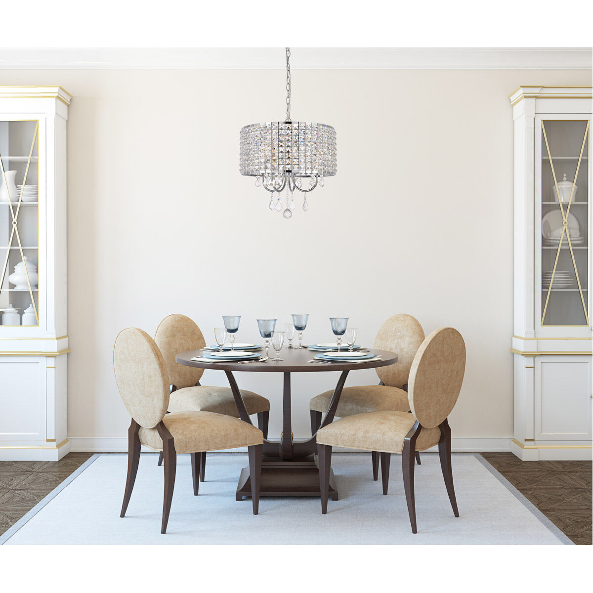 Elise 4 Light 17 inch Black Pendant Ceiling Light