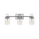 Penley 3 Light 23.5 inch Polished Nickel Vanity Light Wall Light