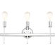 Prague 3 Light 24 inch Polished Chrome Vanity Sconce Wall Light