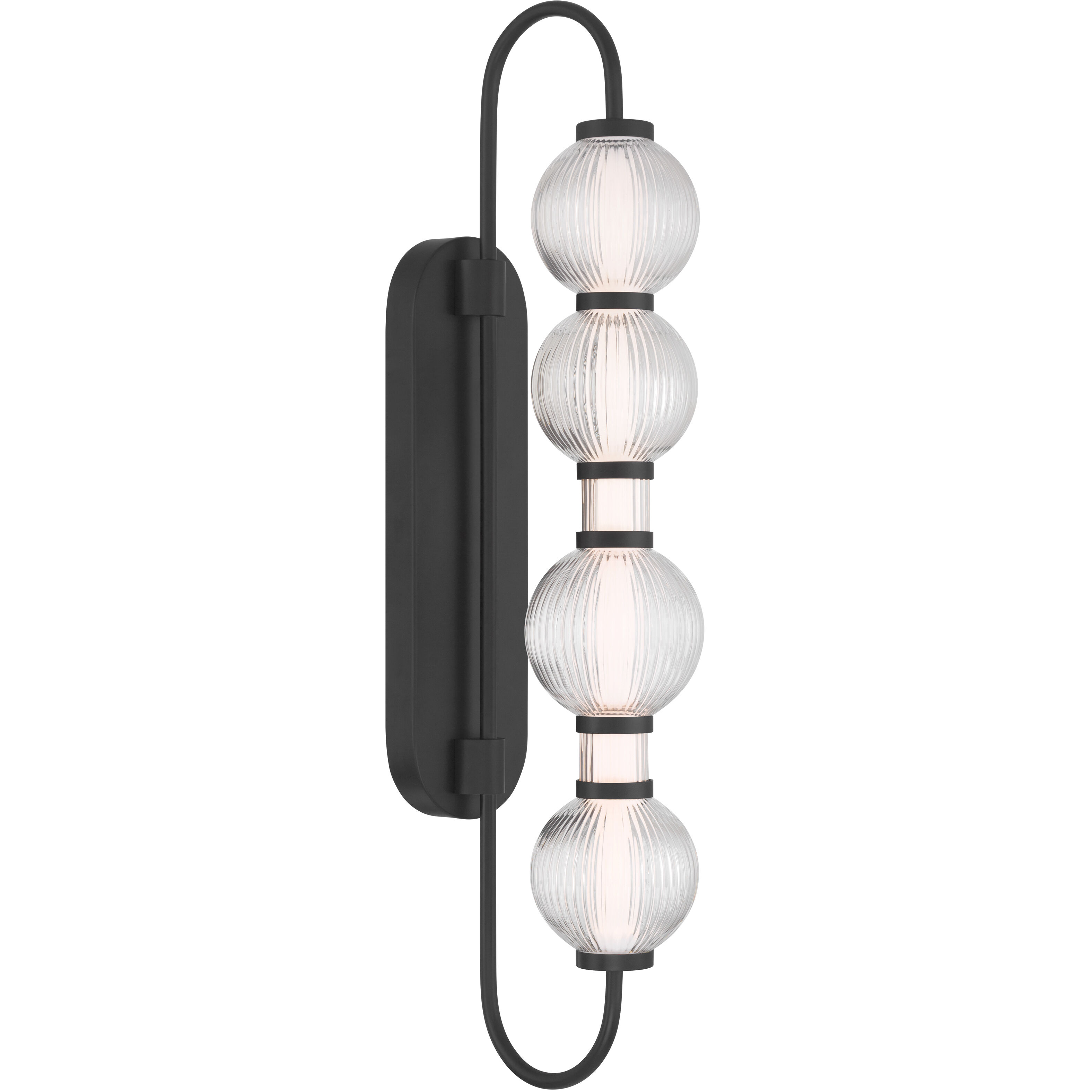 Cordel LED 5.25 inch Dark Matte Black Wall Sconce Wall Light