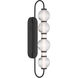 Cordel LED 5.25 inch Dark Matte Black Wall Sconce Wall Light