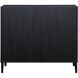 Andrei Black and Teak Wood 2 Door Cabinet