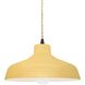 Radiance 1 Light 11.5 inch Muted Yellow and Matte Black Pendant Ceiling Light