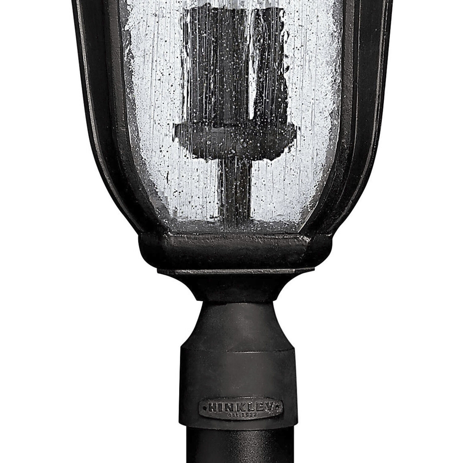 Trafalgar 3 Light 27.5 inch Museum Black Outdoor Post Mount Lantern