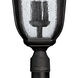 Trafalgar 3 Light 27.5 inch Museum Black Outdoor Post Mount Lantern