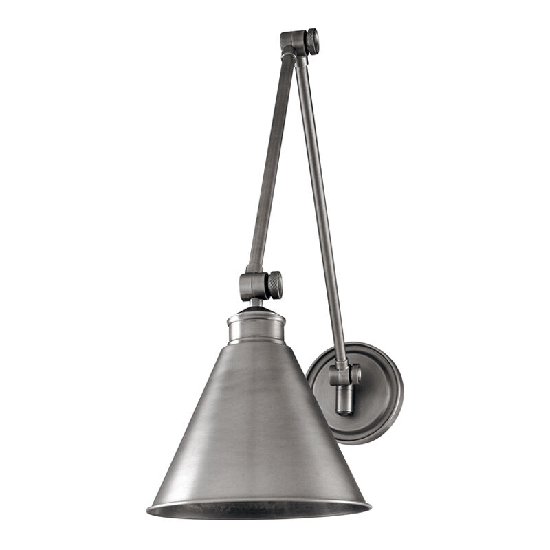 Antique nickel wall sconce hot sale