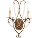 Crystal Lights 2 Light 14 inch Rhine Gold Wall Sconce Wall Light