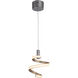 Bejamin LED 8 inch Matte Gold Mini Pendant Ceiling Light in Mercury