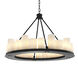 Commodore 24 Light 35.43 inch Black with Faux Candle Shade Chandelier Ceiling Light