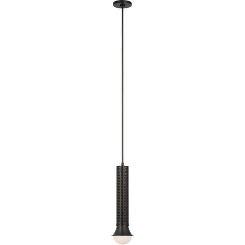 Visual Comfort Signature Collection Kelly Wearstler Precision LED 4.5 inch Bronze Elongated Pendant Ceiling Light, Petite KW5220BZ-WG - Open Box