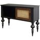 Cameron 16 inch Dark Brown and Black Console Table