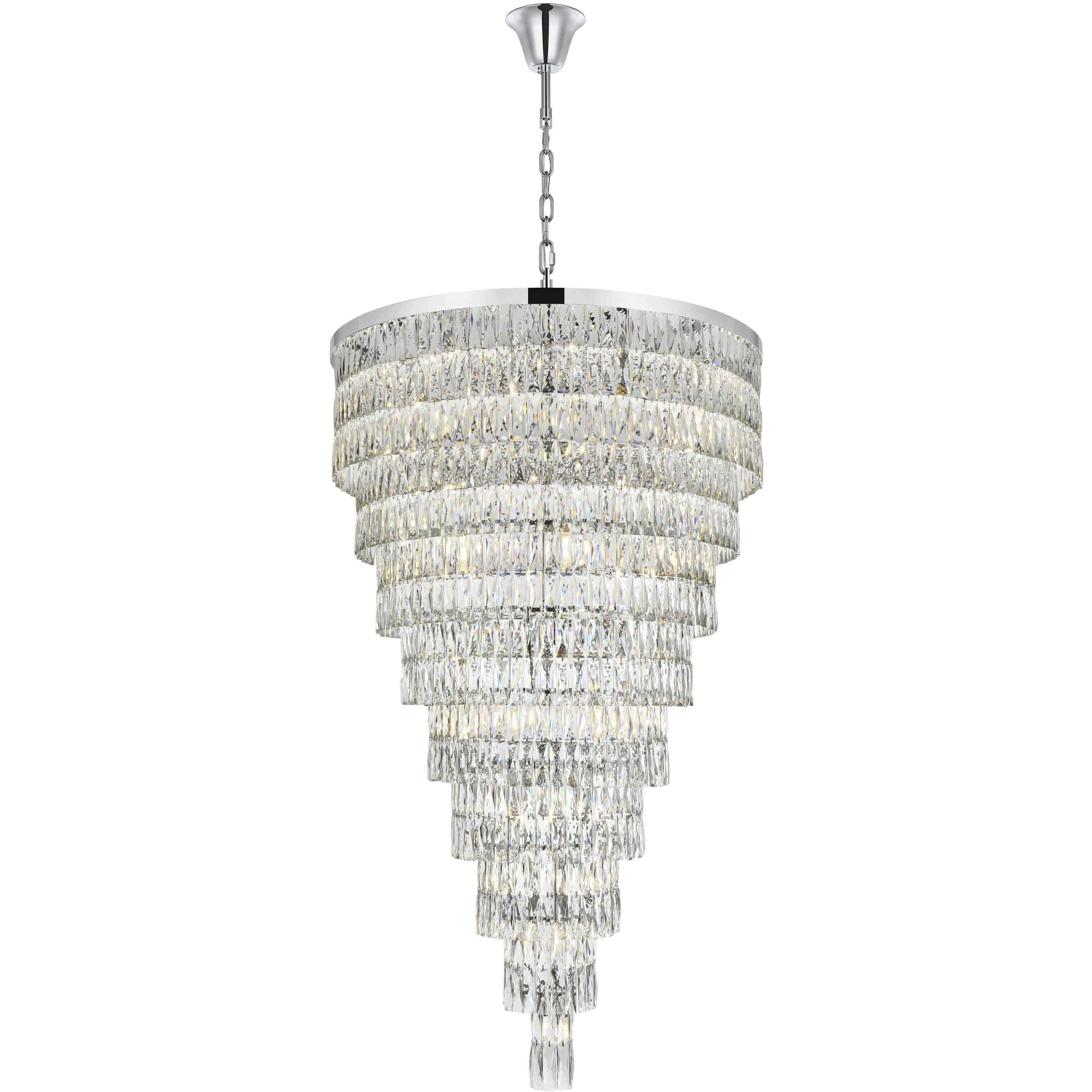 Josephine 61 Light 41 inch Chrome Chandelier Ceiling Light