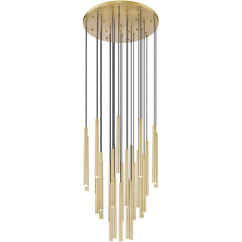 Forest LED 36 inch Modern Gold Chandelier Ceiling Light