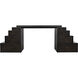 Ambidextrous 86.5 X 30 inch Hand Rubbed Black Desk