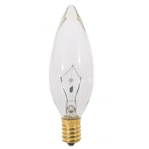 Lumos Incandescent BA9 1/2 Candelabra E12 7.5 watt 120V 2700K Light Bulb