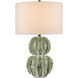Kolonos 27 inch 150 watt White/Green Table Lamp Portable Light