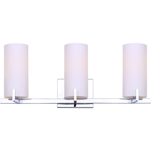 Bishop 3 Light 24 inch Chrome Vanity Light Wall Light