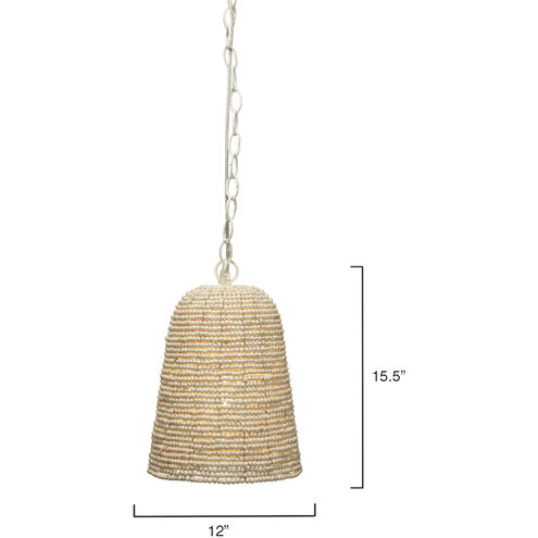 Canal 1 Light 12 inch Natural Pendant Ceiling Light