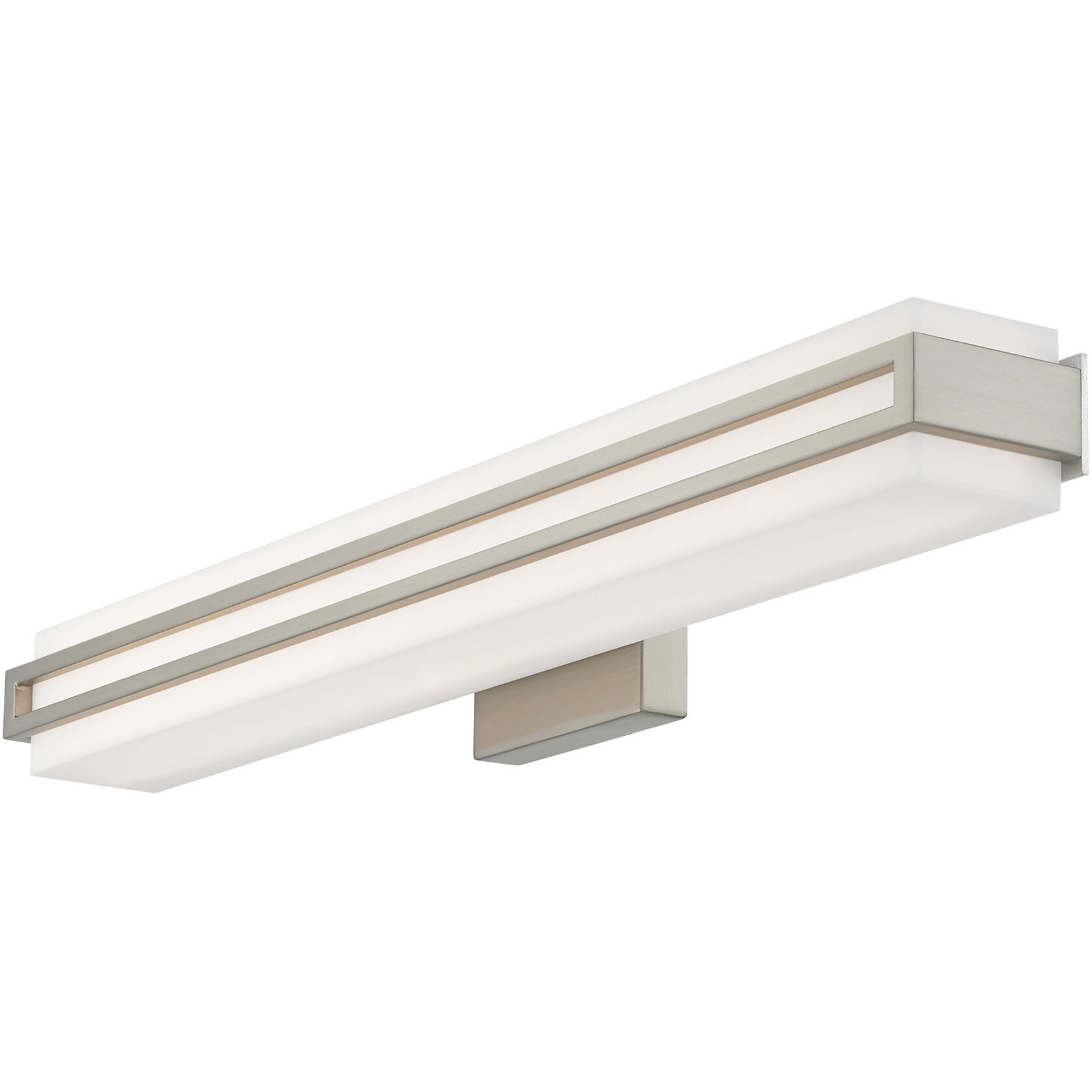 Fulton LED 4 inch Brushed Nickel ADA Bath Vanity Wall Light