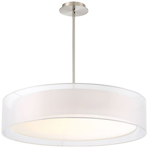 Metropolis LED 30 inch Brushed Nickel Pendant Ceiling Light in 30in.