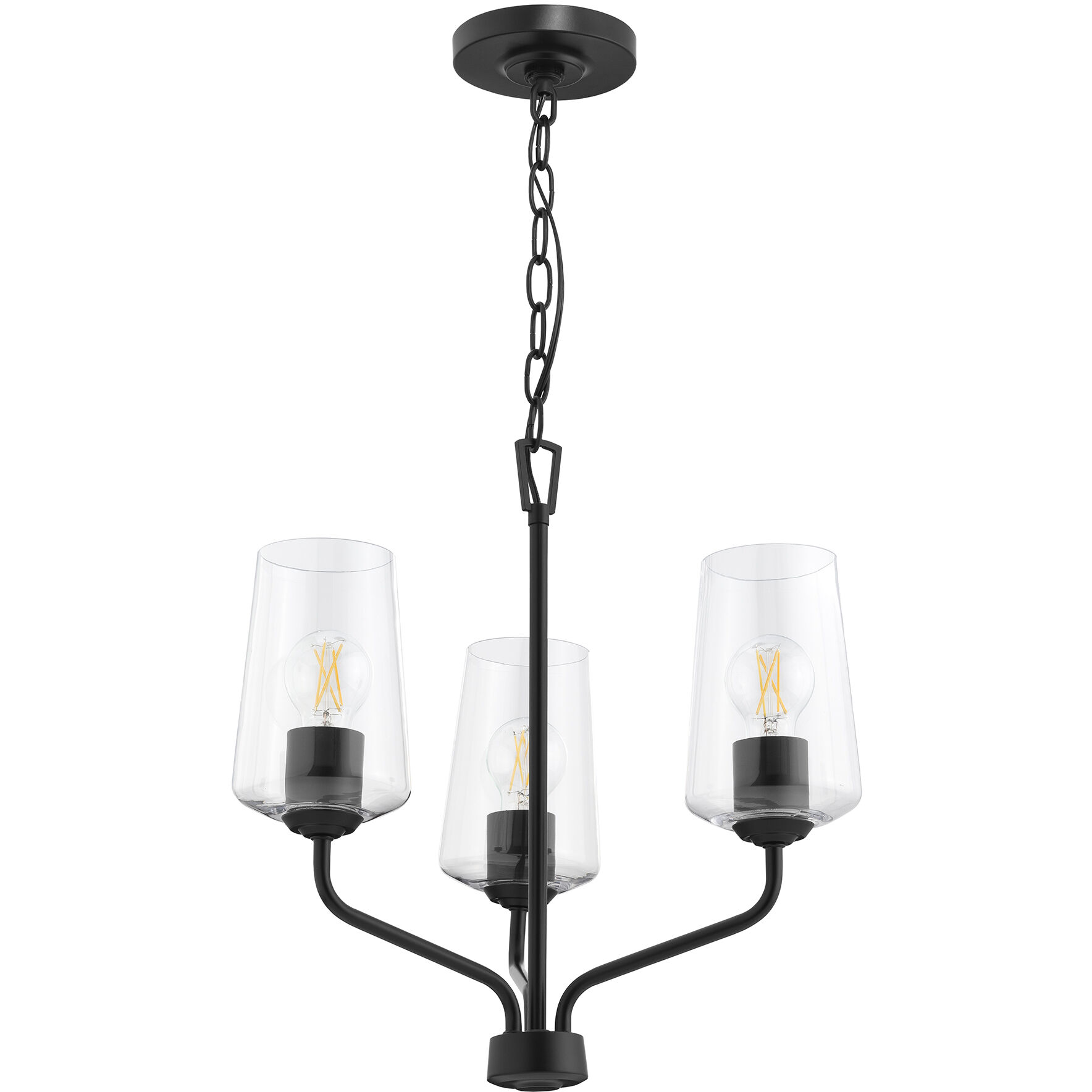 Celino 3 Light 18 inch Black Chandelier Ceiling Light