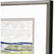Waterside Blue and Gray and Green Framed Art
