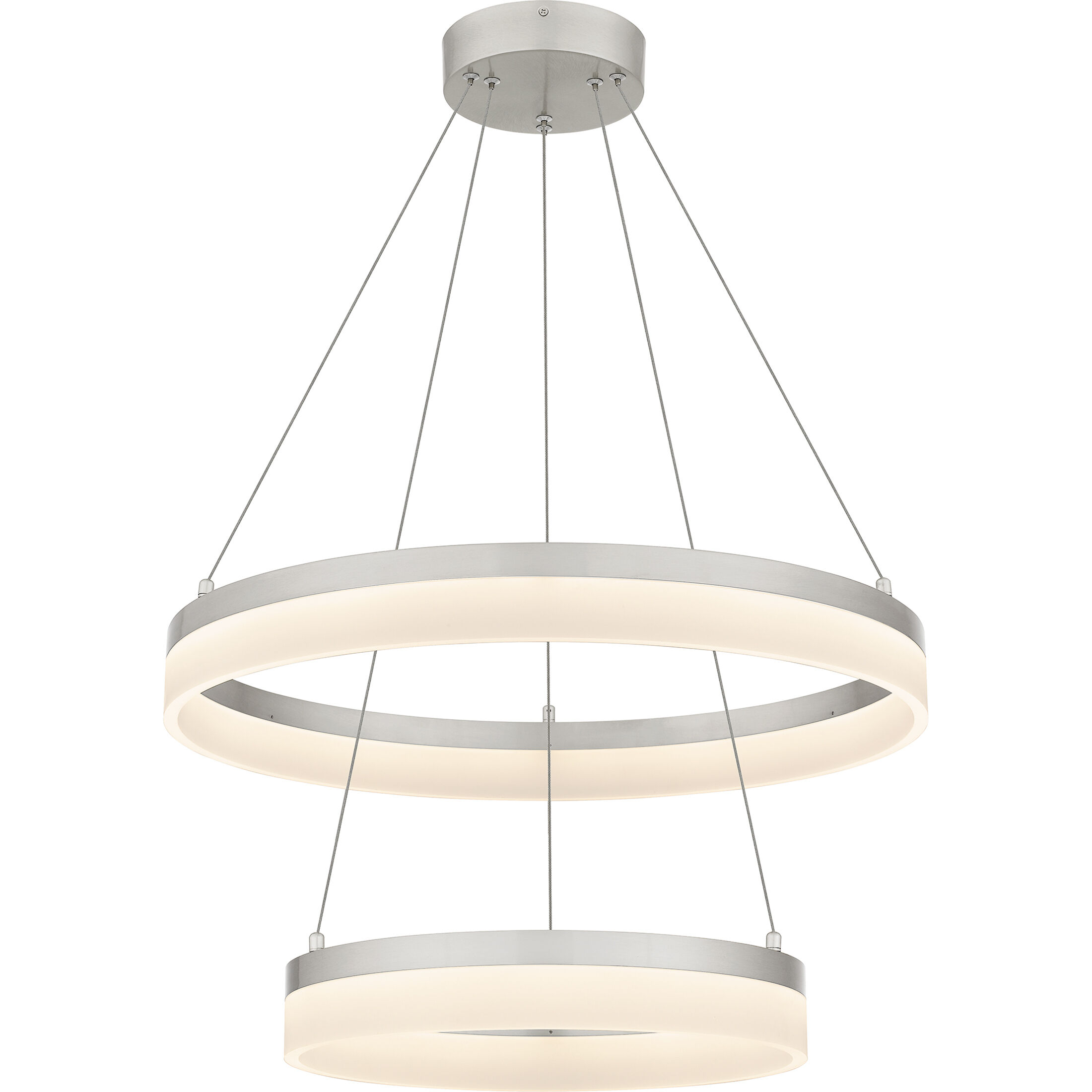 Cohen LED 23.75 inch Brushed Nickel Pendant Ceiling Light