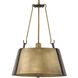 Cartwright 1 Light 15.25 inch Rustic Brass with Oil Rubbed Bronze Indoor Chandelier Ceiling Light