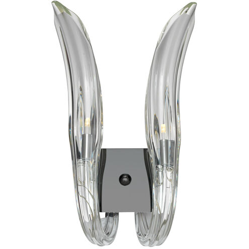 Cisne 2 Light 10 inch Polished Nickel Wall Sconce Wall Light