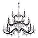 San Marco 20 Light 42.3 inch Black Chandelier Ceiling Light, Schonbek Signature