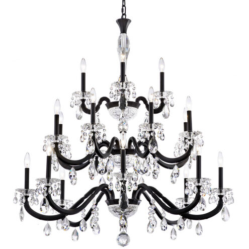 San Marco 20 Light 42.3 inch Black Chandelier Ceiling Light, Schonbek Signature
