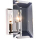 Monaco 1 Light 6 inch Polished Nickel Wall Sconce Wall Light, Urban Classic