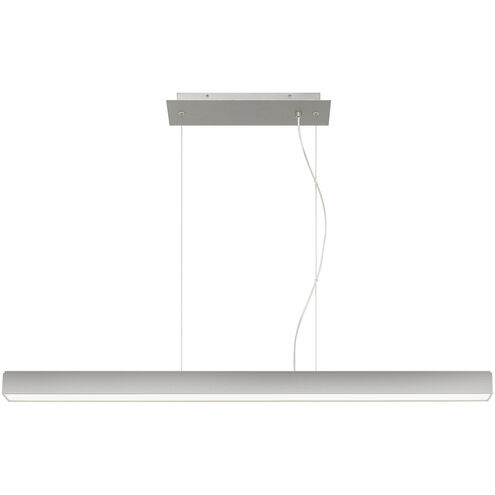 Knox LED 45.2 inch Satin Nickel Linear Suspension Ceiling Light, Integrated LED
