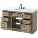 Remington 54 X 35 inch Natural Oak Bathroom Vanity Cabinet