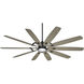Barn H2O 84 inch Coal with Seashore Grey Blades Indoor/Outdoor Ceiling Fan in Coal/Seashore Grey