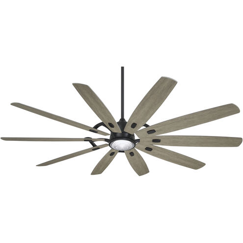 Barn H2O 84 inch Coal with Seashore Grey Blades Indoor/Outdoor Ceiling Fan in Coal/Seashore Grey