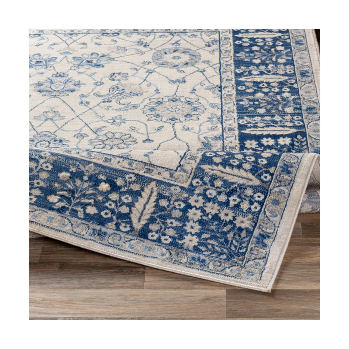 Monaco 36 X 24 inch Navy/Bright Blue/Cream/Silver Gray/Medium Gray Rugs