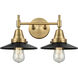 Caden 2 Light 17 inch Brushed Brass Bath Vanity Light Wall Light