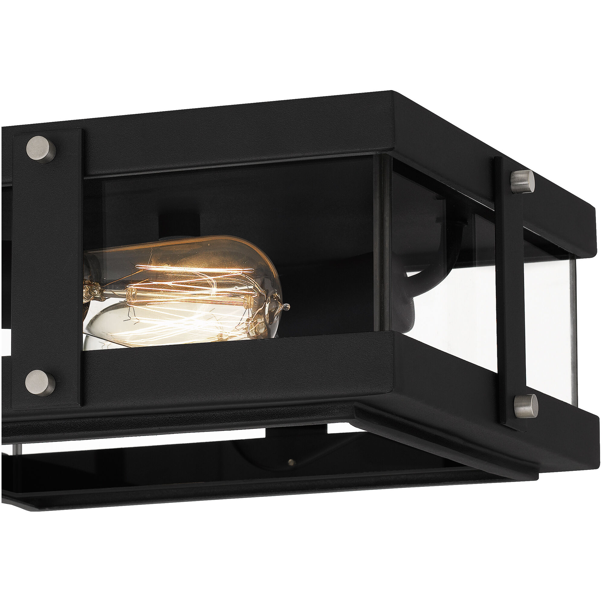 Beck 2 Light 12.75 inch Earth Black Flush Mount Ceiling Light