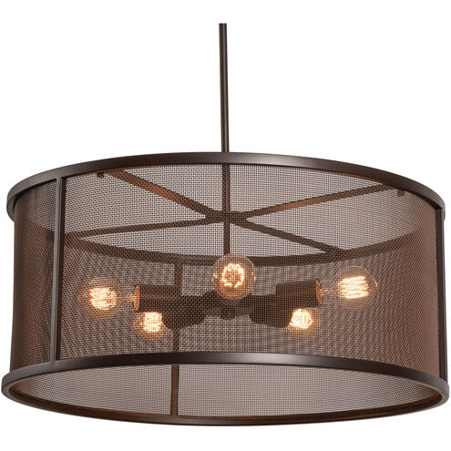 Austin 5 Light 24 inch Bronze Pendant Ceiling Light