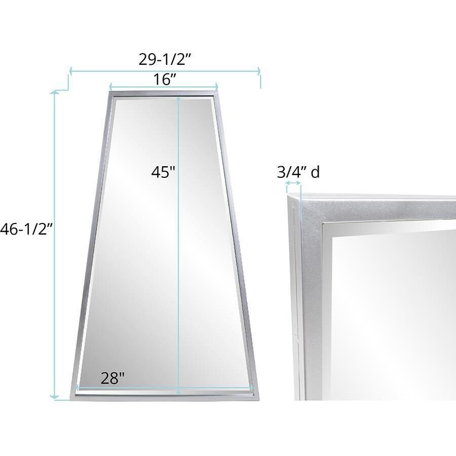 Ezra 47.5 X 30 inch Silver Mirror