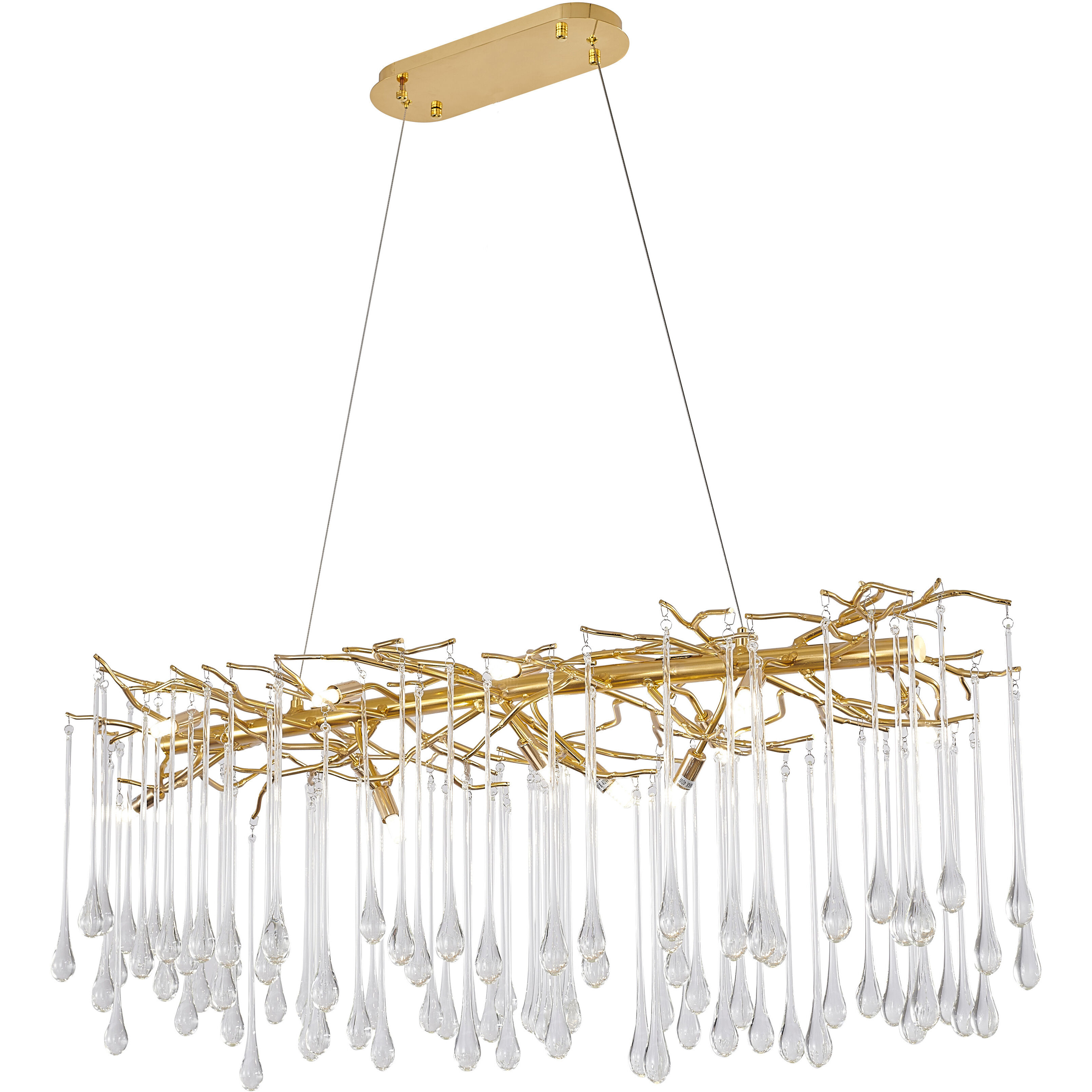 Canada 12 Light 25 inch Gold Chandelier Ceiling Light