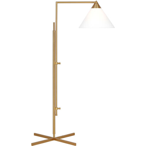 Kelly by Kelly Wearstler Franklin 42.75 inch 9 watt Burnished Brass Task Floor Lamp Portable Light