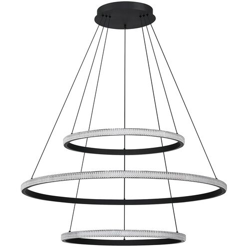 Prado 3 Light 40 inch Black Pendant Ceiling Light