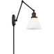 Industrial 60 watt Oil Rubbed Bronze Adjustable Wall Sconce Wall Light