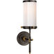 Thomas O'Brien Bryant2 1 Light 4 inch Bronze and Hand-Rubbed Antique Brass Bath Sconce Wall Light