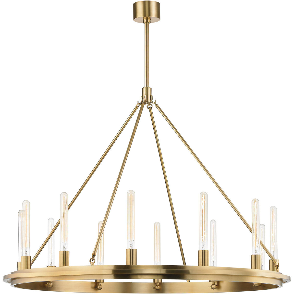 Chambers 12 Light 45 inch Aged Brass Pendant Ceiling Light