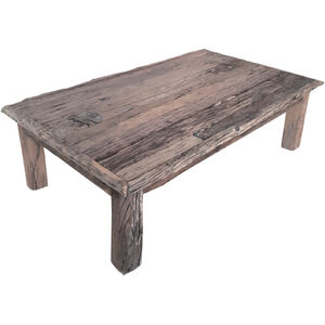 Rustic 59 X 36 inch Brown Coffee Table